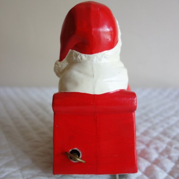 Vtg Christmas Rocking Chair Jingle Bells music Santa Claus K.N. Japan – Works! - Picture 4 of 6